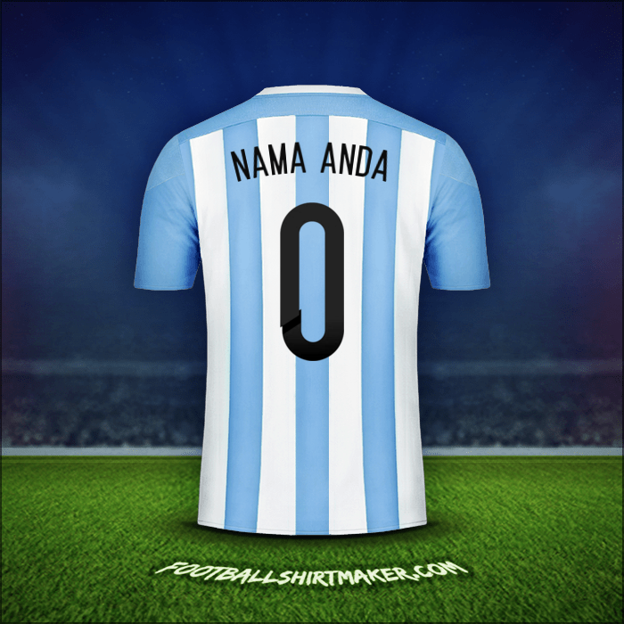 Jersey Argentina 2015 -  nama anda - 0