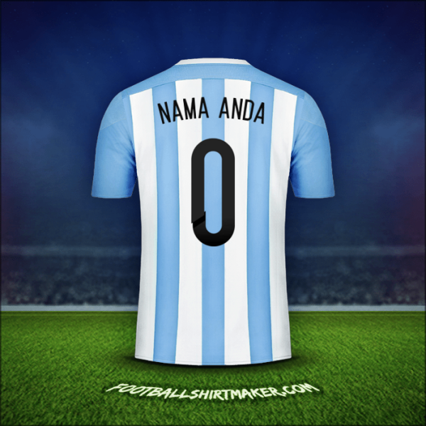 Jersey Argentina 2015 -  nama anda - 0