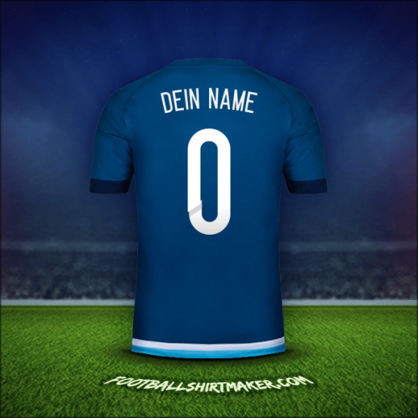Trikot Argentinien 2015 Auswärts -  dein name - 0