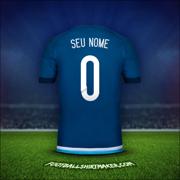 Camisa Argentina 2015 Alternativa -  seu nome - 0