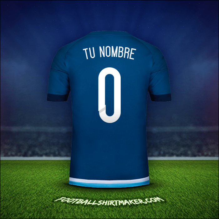 Camiseta Argentina 2015 Visita -  tu nombre - 0