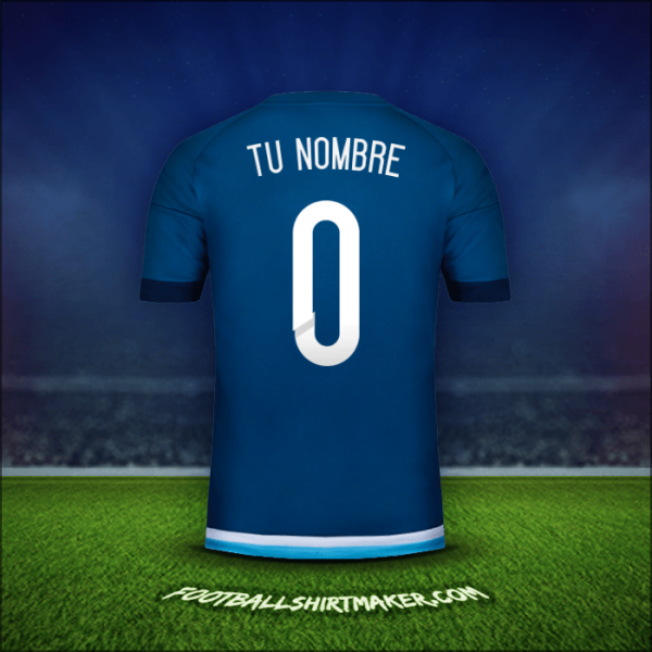 Camiseta Argentina 2015 Visita -  tu nombre - 0