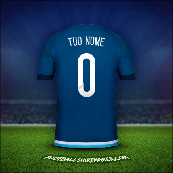 Maglia Argentina 2015 Seconda -  tuo nome - 0
