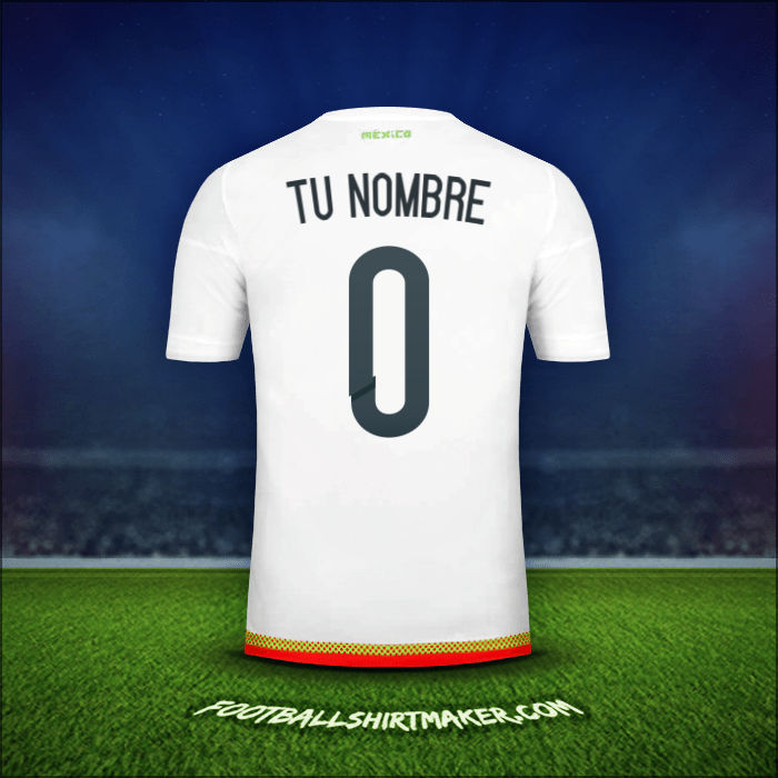 Jersey Mexico 2015/16 Visita -  tu nombre - 0