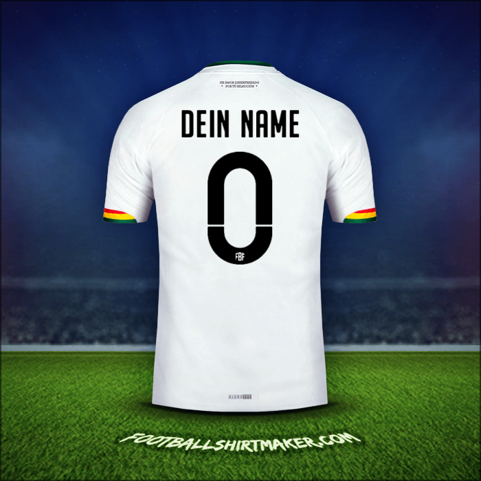 Trikot Bolivien 2015 Auswärts -  dein name - 0