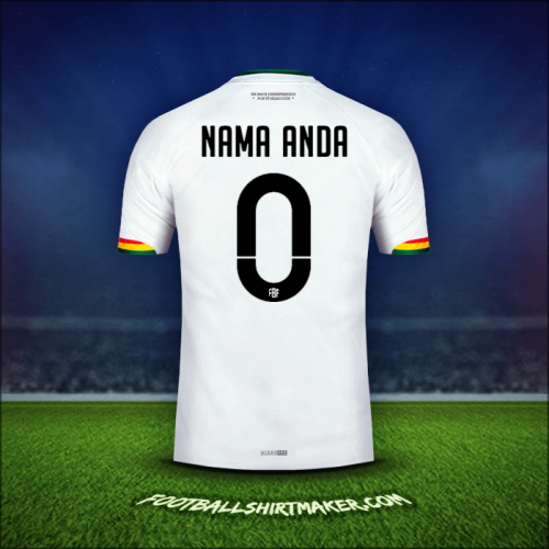 Jersey Bolivia 2015 Alternatif -  nama anda - 0