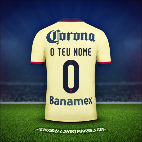 Camisola Club America 2015/16 -  o teu nome - 0