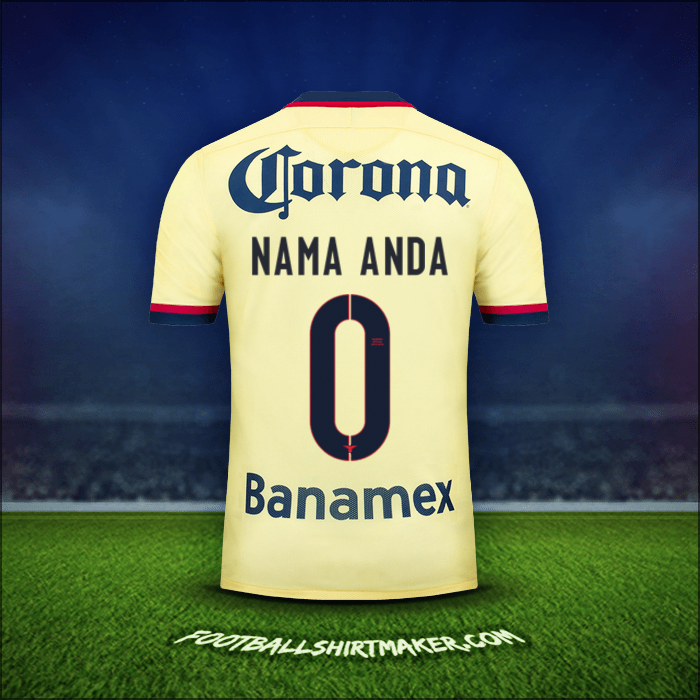 Jersey Club America 2015/16 -  nama anda - 0