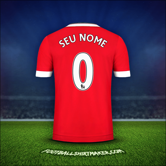 Camisa Manchester United 2015/16 -  seu nome - 0