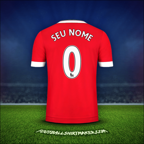 Camisa Manchester United 2015/16 -  seu nome - 0