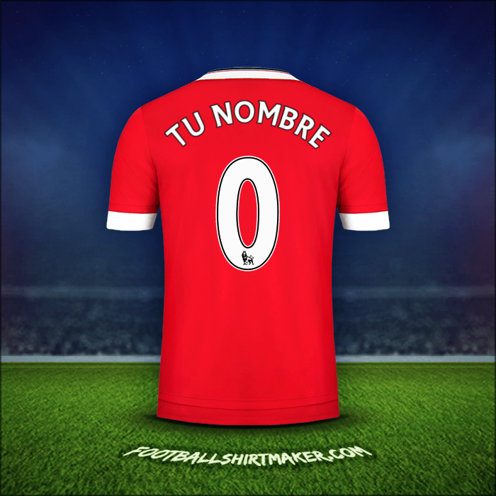 Camiseta Manchester United 2015/16 -  tu nombre - 0