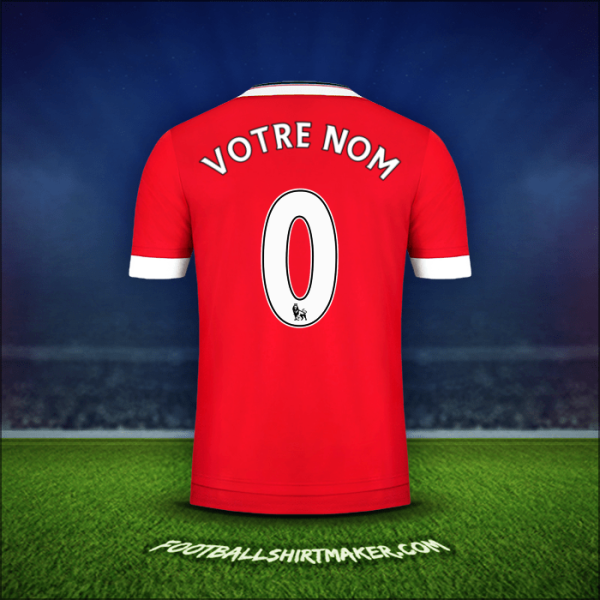 Maillot Manchester United 2015/16 -  votre nom - 0