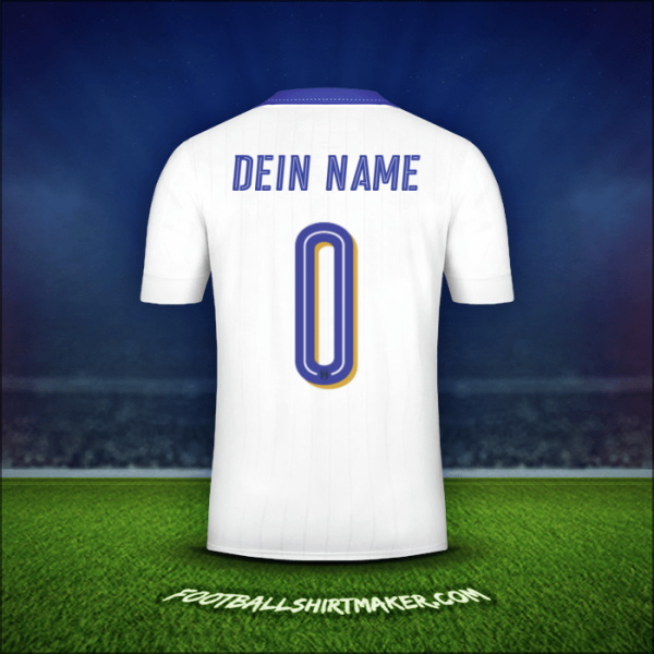Trikot Italien 2016 Auswärts -  dein name - 0