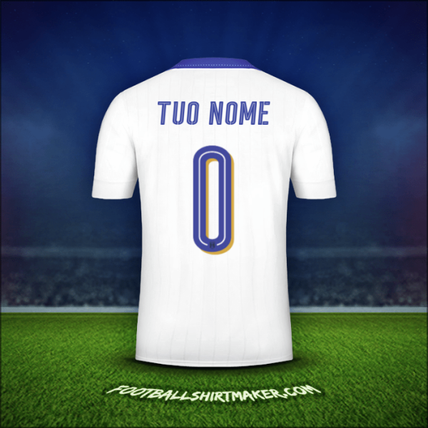 Maglia Italia 2016 Seconda -  tuo nome - 0