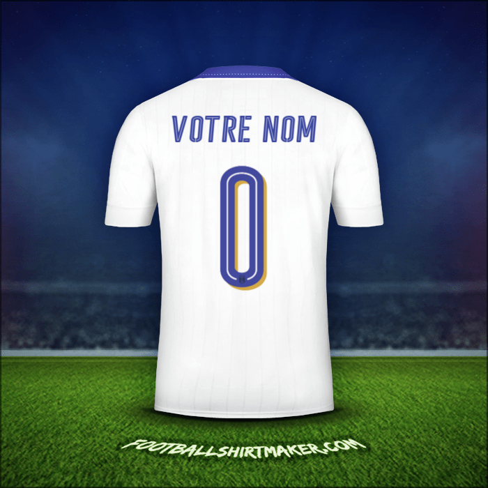 Maillot Italie 2016 Extérieur -  votre nom - 0