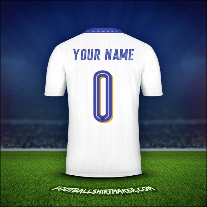 Shirt Italy 2016 Away -  your name - 0