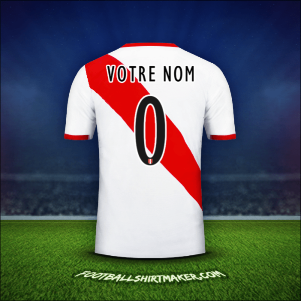 Maillot Pérou 2015/16 -  votre nom - 0