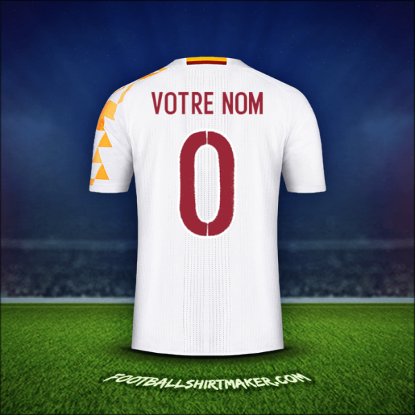 Maillot Espagne 2016 Extérieur -  votre nom - 0