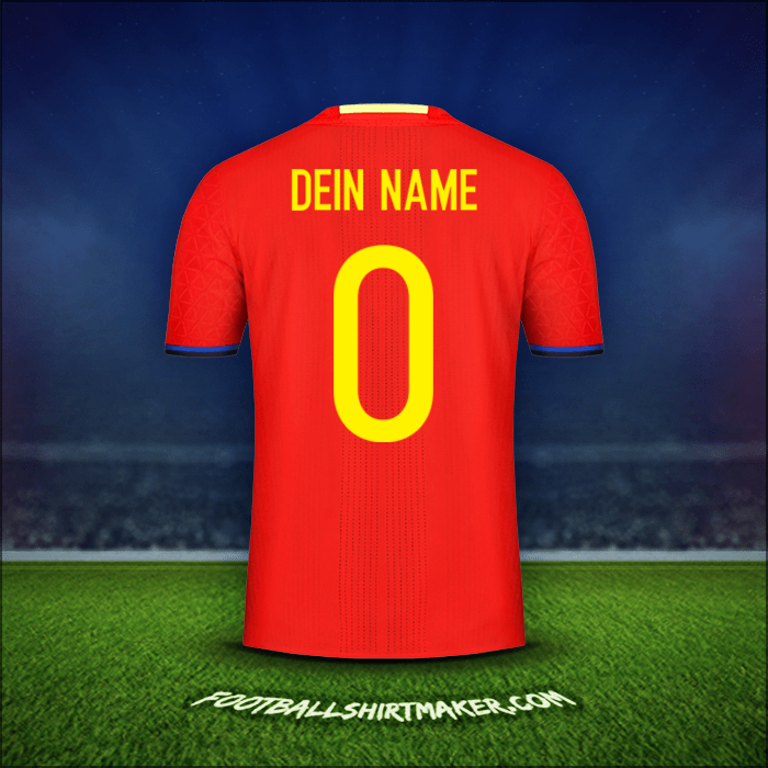 Trikot Spanien 2016 -  dein name - 0