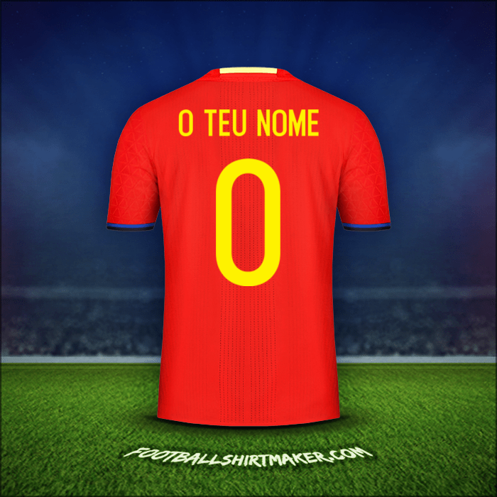 Camisola Espanha 2016 -  o teu nome - 0