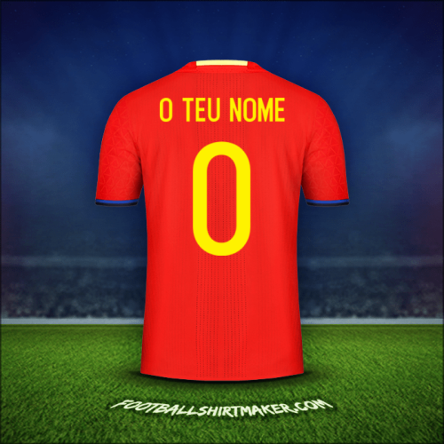 Camisola Espanha 2016 -  o teu nome - 0