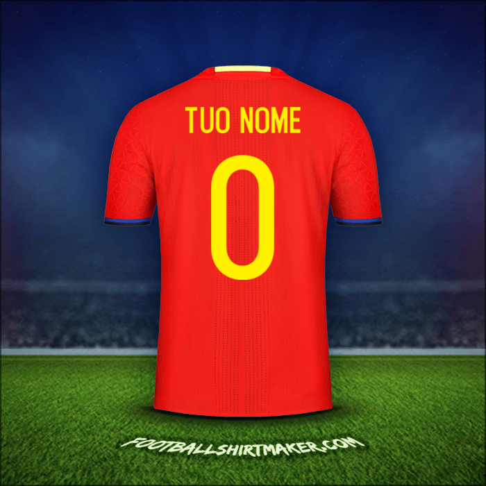Maglia Spagna 2016 -  tuo nome - 0