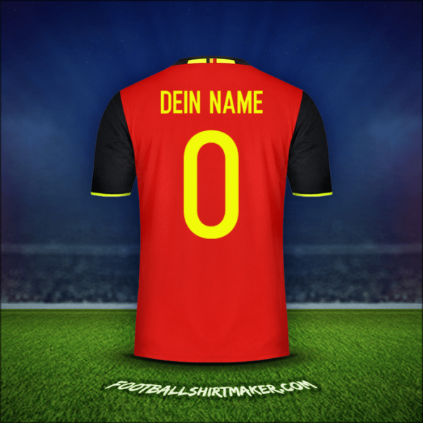 Trikot Belgien 2016 -  dein name - 0