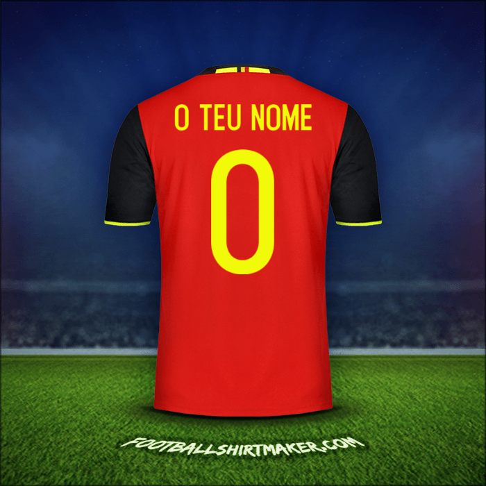 Camisola Bélgica 2016 -  o teu nome - 0