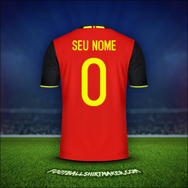 Camisa Bélgica 2016 -  seu nome - 0