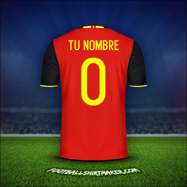 Jersey Belgica 2016 -  tu nombre - 0