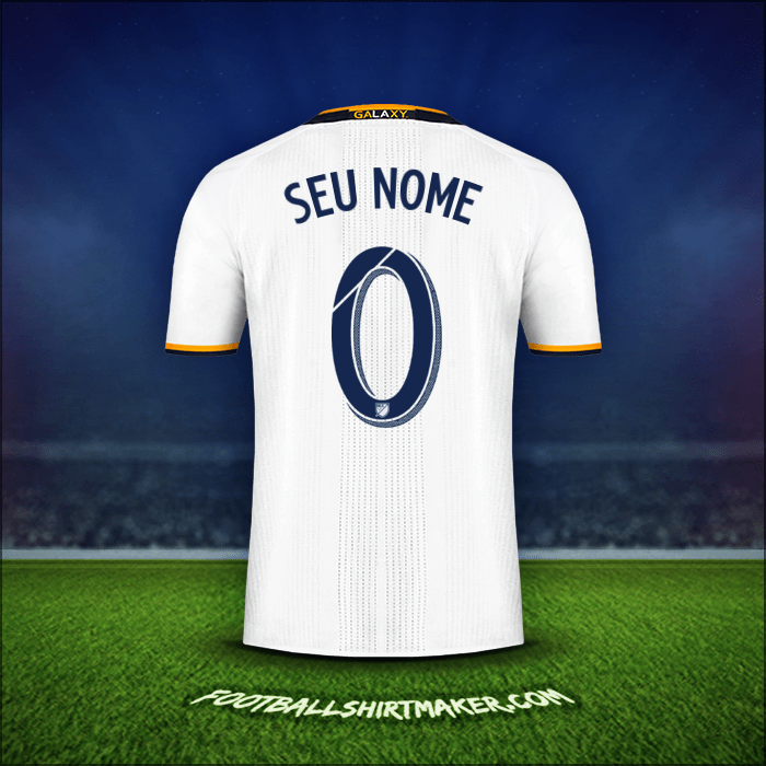 Camisa LA Galaxy 2016/2017 -  seu nome - 0