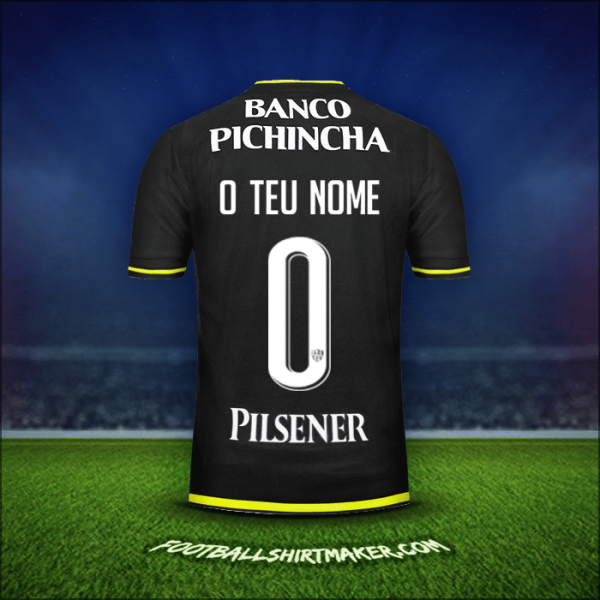 Camisola Barcelona SC 2016 Alternativa -  o teu nome - 0