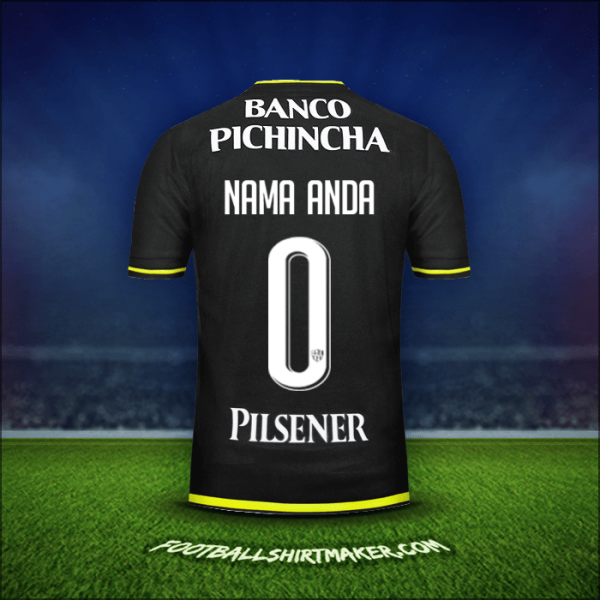 Jersey Barcelona SC 2016 Alternatif -  nama anda - 0