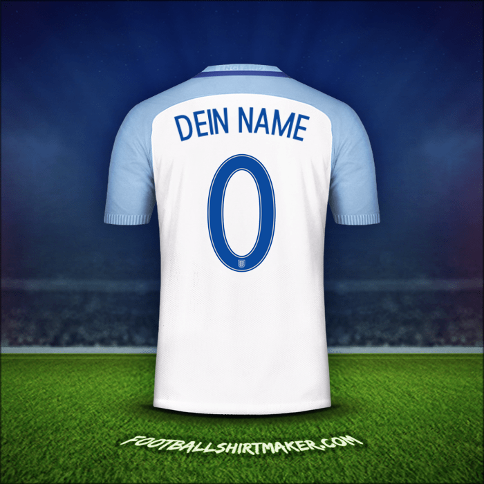 Trikot England 2016/17 -  dein name - 0