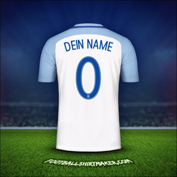 Trikot England 2016/17 -  dein name - 0