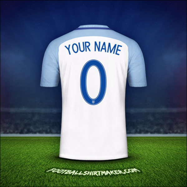 Shirt England 2016/17 -  your name - 0