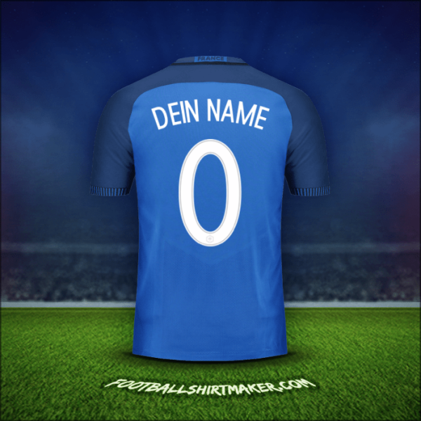Trikot Frankreich 2016 -  dein name - 0