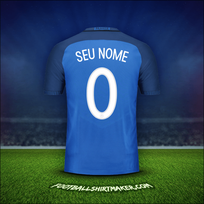 Camisa França 2016 -  seu nome - 0