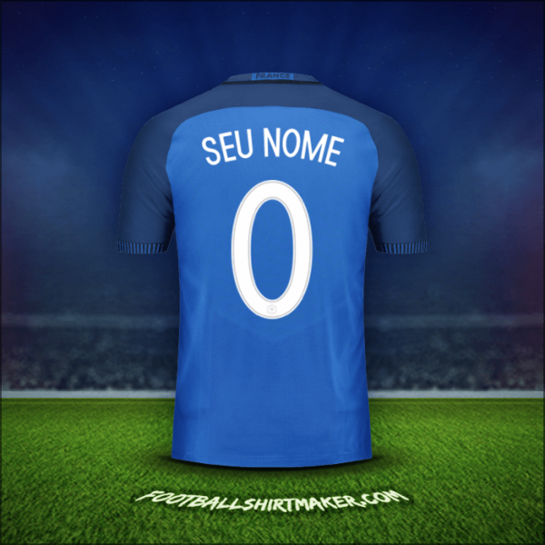 Camisa França 2016 -  seu nome - 0