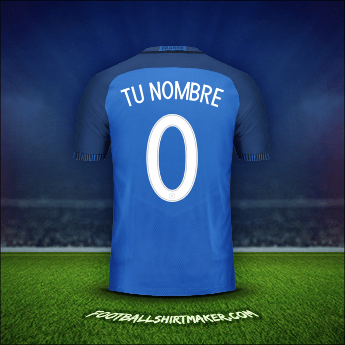 Camiseta Francia 2016 -  tu nombre - 0