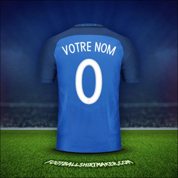Maillot France 2016 -  votre nom - 0