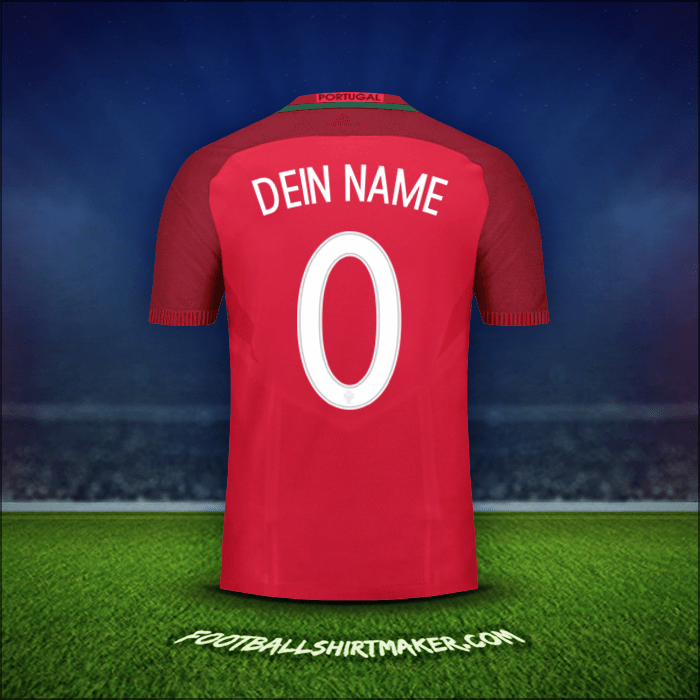 Trikot Portugal 2016 -  dein name - 0