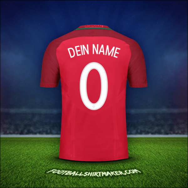 Trikot Portugal 2016 -  dein name - 0