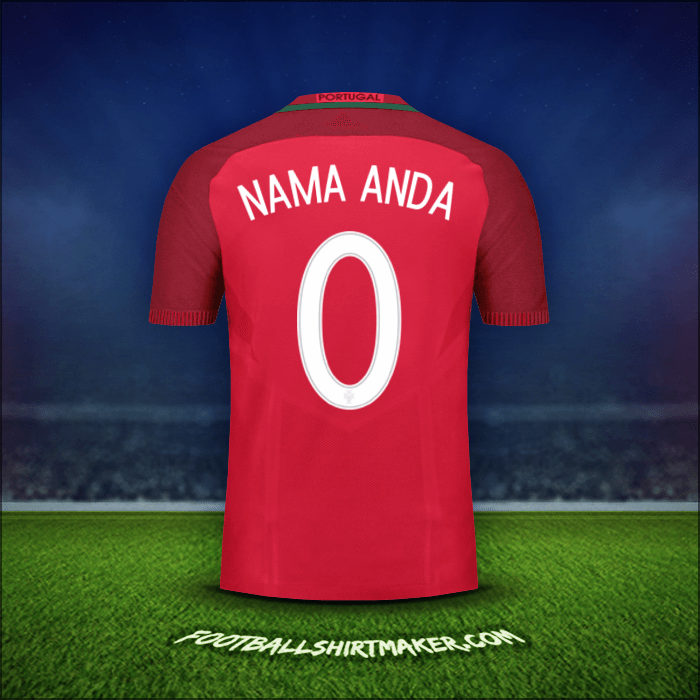 Jersey Portugal 2016 -  nama anda - 0