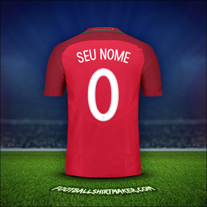 Camisa Portugal 2016 -  seu nome - 0