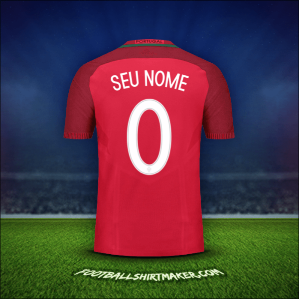 Camisa Portugal 2016 -  seu nome - 0