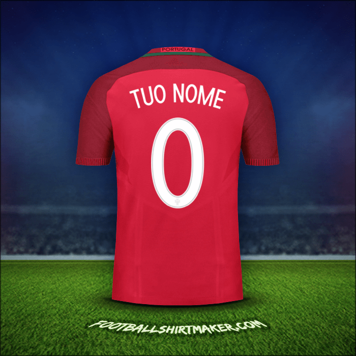 Maglia Portogallo 2016 -  tuo nome - 0