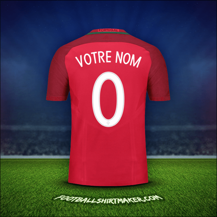 Maillot Portugal 2016 -  votre nom - 0