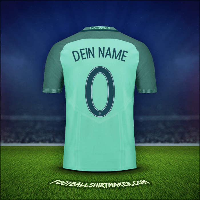 Trikot Portugal 2016 Auswärts -  dein name - 0