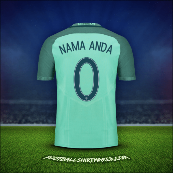 Jersey Portugal 2016 Alternatif -  nama anda - 0